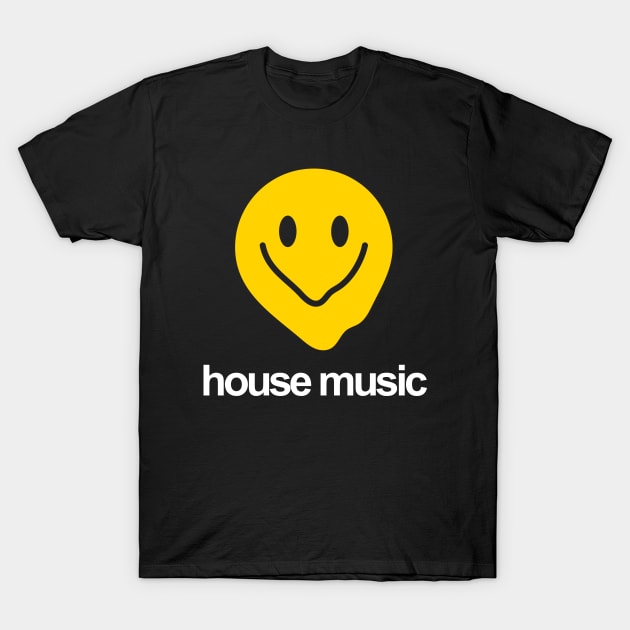 HOUSE MUSIC - DEFORM FACE YELLOW EDITION T-Shirt by BACK TO THE 90´S